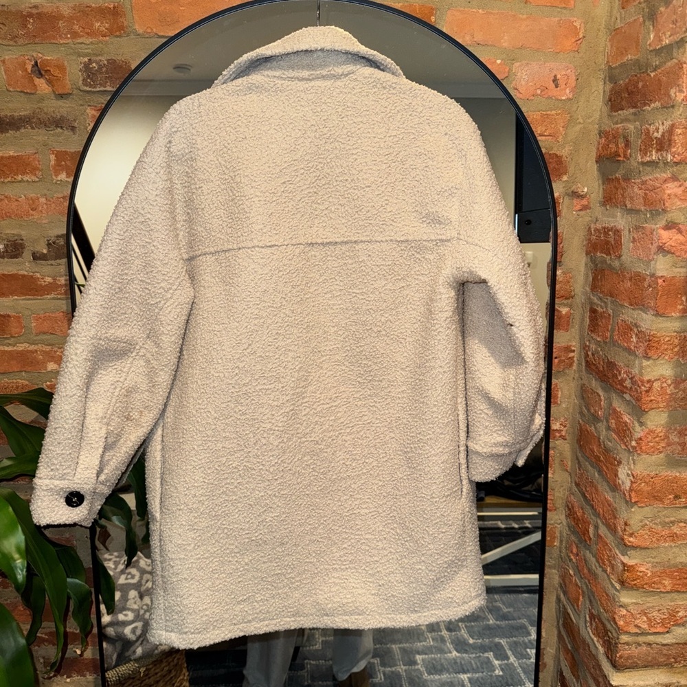 Divided Cream Teddy Jacket - Picture 2 of 3